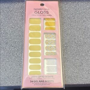 Dashing Diva Gloss Ultra Shine Gel Palette - Yellow and Silver